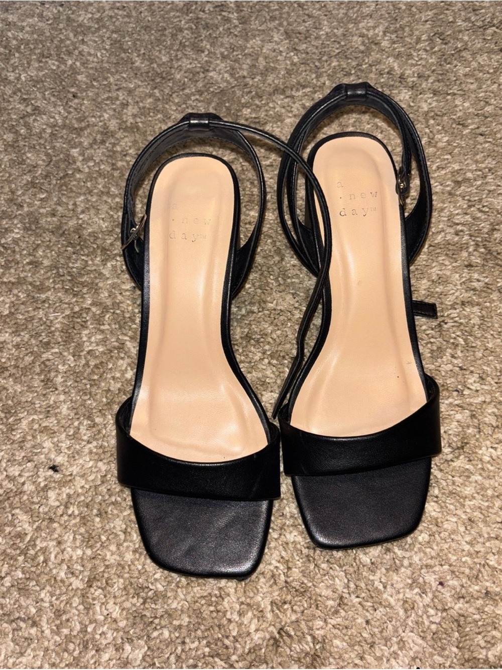 A New Day Black Heels Size 5